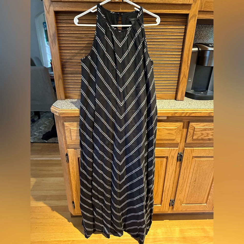 J Crew Linen Maxi Dress